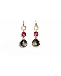 Avenue Chic - Three Drop Earrings - Lyst