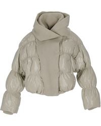 DIESEL - Glossy Padded W-Idney Cropped Down Jacket - Lyst