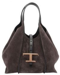 Tod's - Mini T Timeless Shopping Bag - Lyst