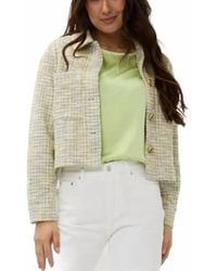 EsQualo - Tweed Button Jacket - Lyst