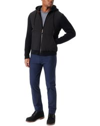 BASS OUTDOOR - Mixed Media Jacket Long Sleeve Full Zip Hooded Mac78 - Lyst