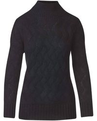 Kinross Cashmere - Cable Funnel Top - Lyst