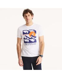 Nautica - Ocean Waves Graphic T-Shirt - Lyst
