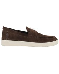Hogan - Suede Moccasins With Stitched Mask - Lyst