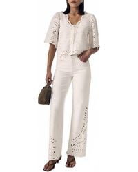 Le Jean - Column Eyelet Jeans - Lyst