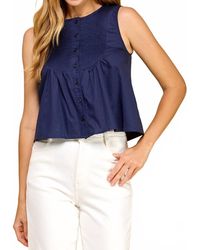 TCEC - Davis Pleated Tank Top - Lyst