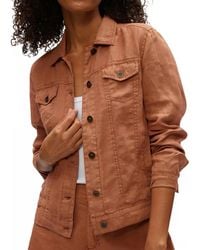 Michael Stars - Jean Linen Long Sleeve Jacket - Lyst