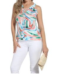 Veronica M - Split Neck Halter Top - Lyst