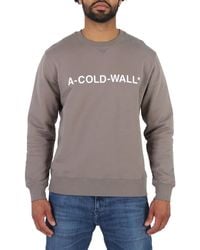 A_COLD_WALL* - A Cold Wall Mid Essential Logo Crew Sweater - Lyst