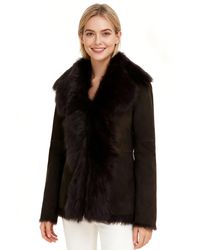 Infinity Leather - Sheepskin Toscana Merino Shearling Suede Leather Jacket-Siena - Lyst