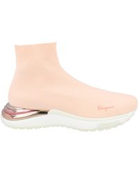 Ferragamo - Ninette High-Top Sock Sneakers - Lyst