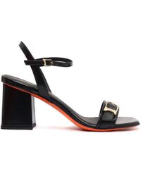 Santoni - High Sandals With Block Heel - Lyst