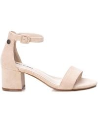 Xti - Block Heel Suede Sandals Go By - Lyst