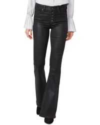 PAIGE - Lou Lou Coated High Rise Flare Jeans - Lyst