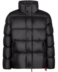 AFTER LABEL - Horizontal Quilted High Collar Nylon Down Jacket - Lyst