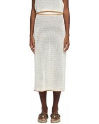 Kivari - Vivi Knit Midi Skirt - Lyst