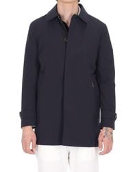 Moorer - Modern Fit Wool Blend Coat For - Lyst