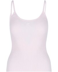 Courreges - Top, Thin Shoulder Straps, Round Neckline - Lyst