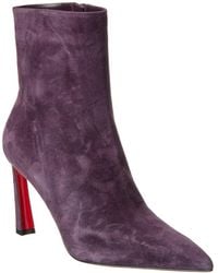 Christian Louboutin - Condorax 85 Suede Bootie - Lyst