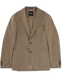 BOSS - Tailored Wool-Blend Blazer - Lyst