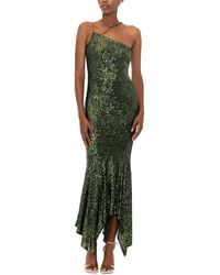 Xscape - Sequined Asymmetric Evening Dress - Lyst