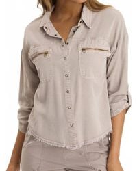 XCVI - Knapp Button-Up Top - Lyst