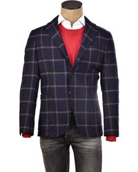 Sartorio Napoli - Windowpane Virgin-Wool Sport Jacket - Lyst