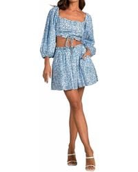 Elan - Cinched Square Neck Top - Lyst
