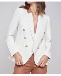 L'Agence - Kenzie Double Breasted Blazer - Lyst