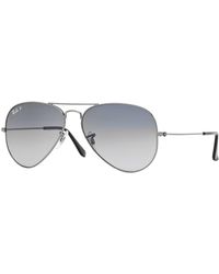 Ray-Ban - 3025/58 Polarized Aviator Sunglasses - Lyst
