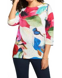 Fdj - Drop Shoulder Boat Neck Top - Lyst