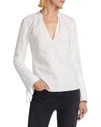10 Crosby Derek Lam - Lila V Neck Blouse - Lyst