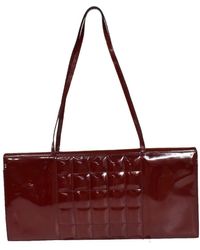 Chanel - Chocolate Bar Patent Leather Shoulder Bag (pre-owned) - Lyst