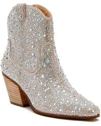 Matisse - Harlow Rhinestone Western Ankle Boots - Lyst
