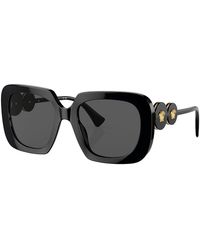 Versace - Ve 4434 Gb1/87 54mm Square Sunglasses - Lyst
