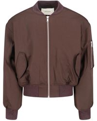 Entire studios - Wool Bomber Jacket With Ribbed Details - Lyst