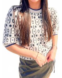 Thml - Short Sleeve Abstract Print Sweater - Lyst