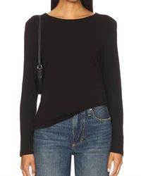 Bobi - Open Cowl Back Top - Lyst