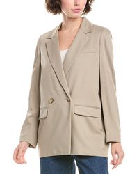 Madewell - Caldwell Double-Breasted Linen-Blend Blazer - Lyst