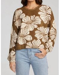 Saltwater Luxe - Ganna Long Sleeve Sweater In Moss - Lyst