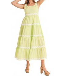 ..,merci - Lucy Tiered Ric Rac Midi Dress - Lyst