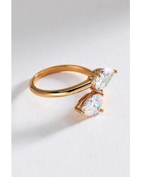 Ettika - Crystal Teardrop Wrap Ring - Lyst