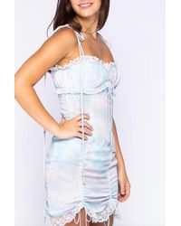 Skylar + Madison Everlasting Spring Floral Mini Dress in Green | Lyst