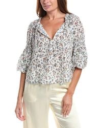 Max Studio - Scoop Neck Ballon Sleeve Blouse - Lyst