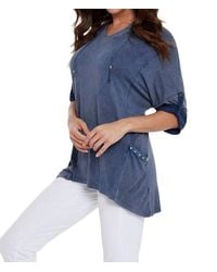 Angel - Hooded Drawstring Tunic Top - Lyst