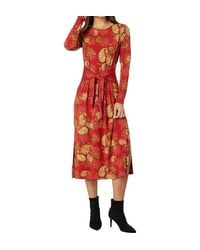 Johnny Was - Paisley Lace Long Sleeve Tie Front Knit Dress - Lyst