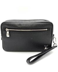 Louis Vuitton - Pochette Kasai Leather Clutch Bag (pre-owned) - Lyst