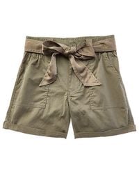 Tractr - Jeans Cargo Cuff Short With Belt - Lyst