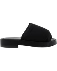 Ferragamo - Ferragamo Delfino Padded Slide Sandals, Size 9 - Lyst