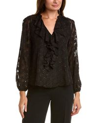 Nanette Lepore - Clipped Floral Blouse - Lyst